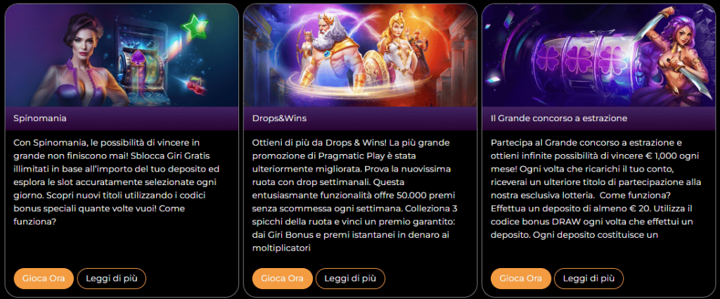 Bonus di benvenuto Gratowin